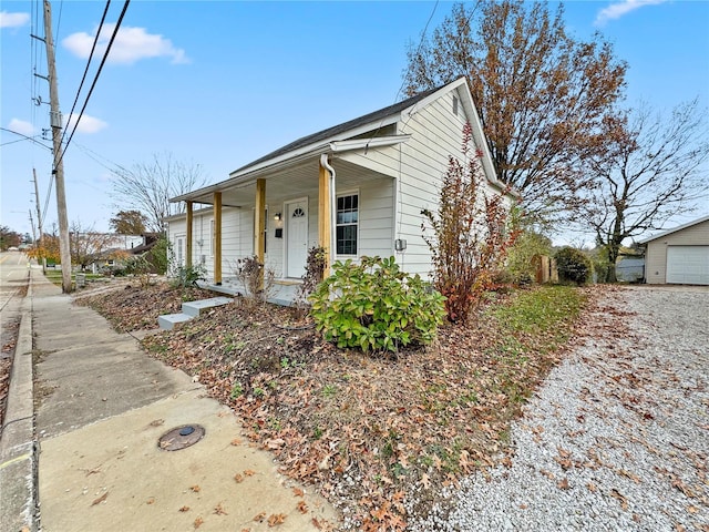 view of front of home featuring covered porch