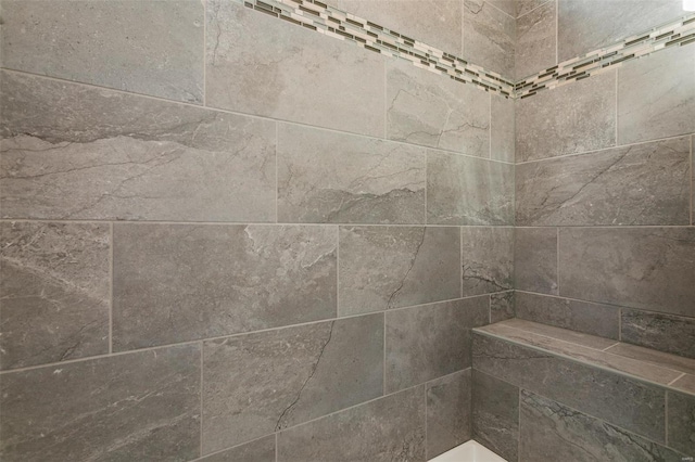 details with tiled shower