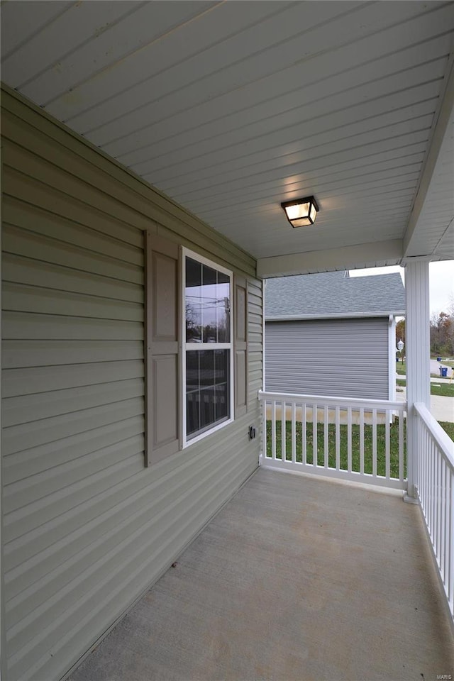 balcony with a porch