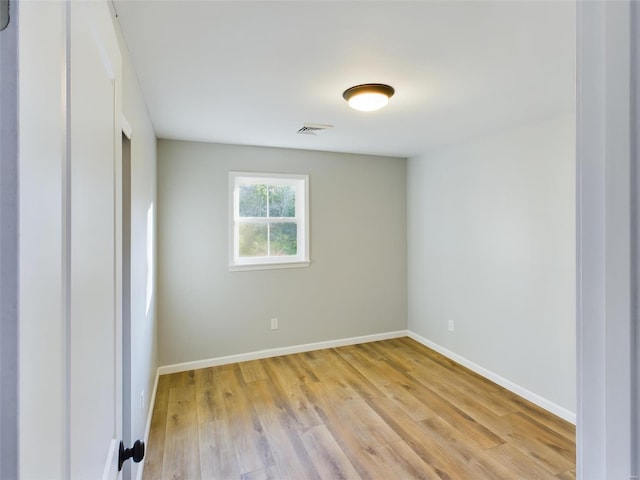 unfurnished bedroom featuring light hardwood / wood-style floors