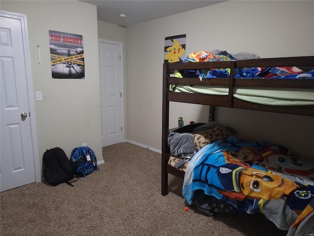 bedroom featuring carpet floors