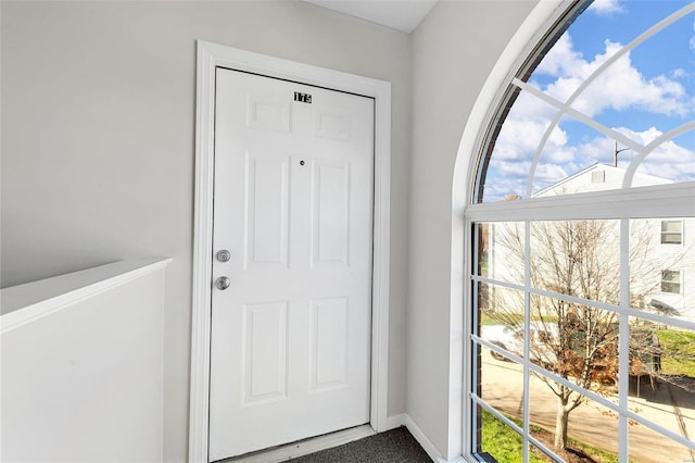 entryway with a wealth of natural light