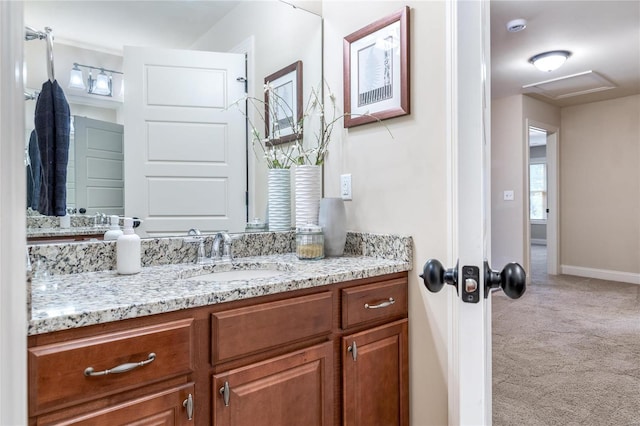 bathroom featuring vanity