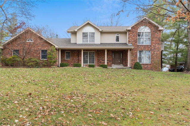 view of property with a front yard