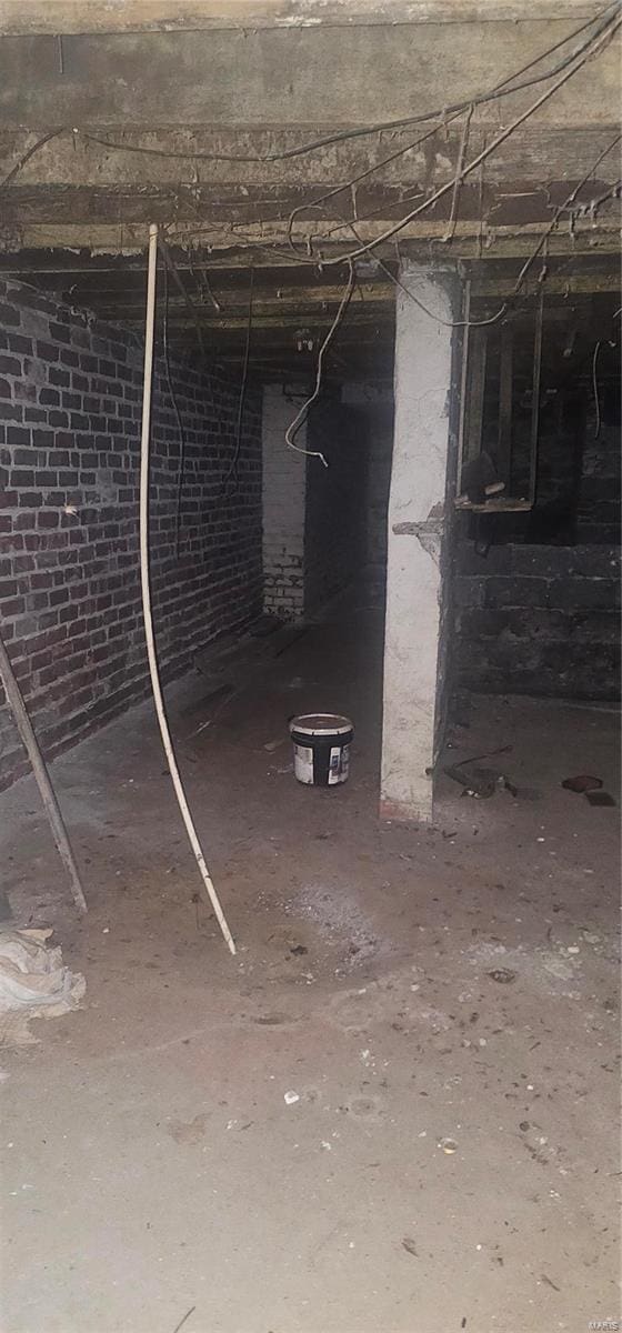 view of basement