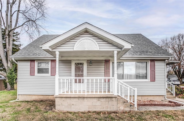 bungalow-style house featuring a porch