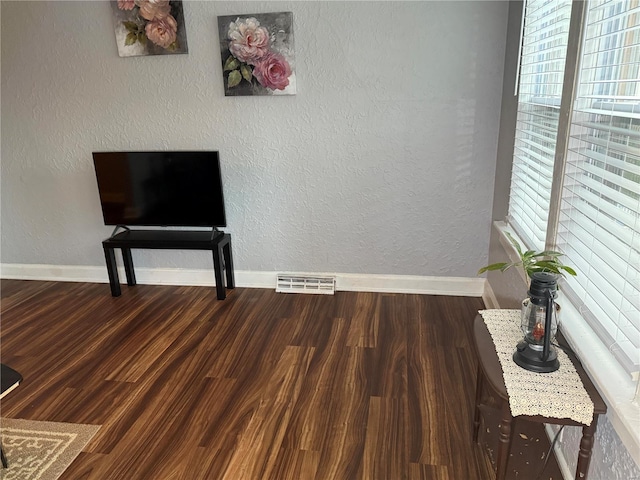 interior space featuring dark hardwood / wood-style flooring