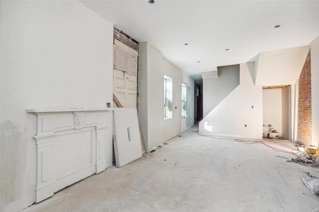 view of unfurnished living room