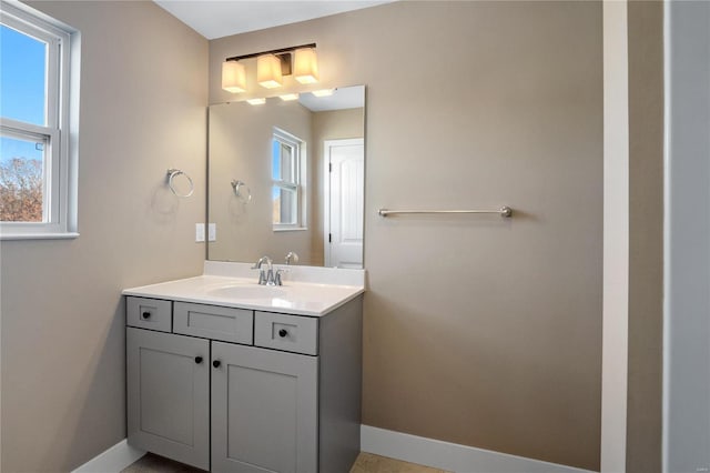 bathroom with vanity