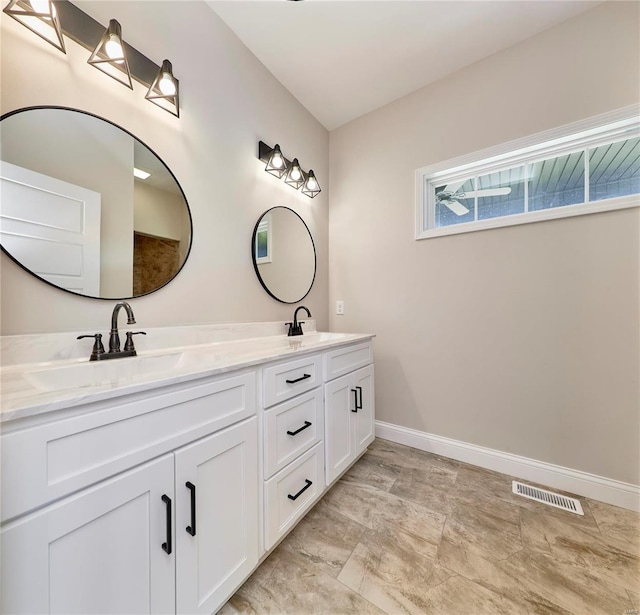 bathroom with vanity