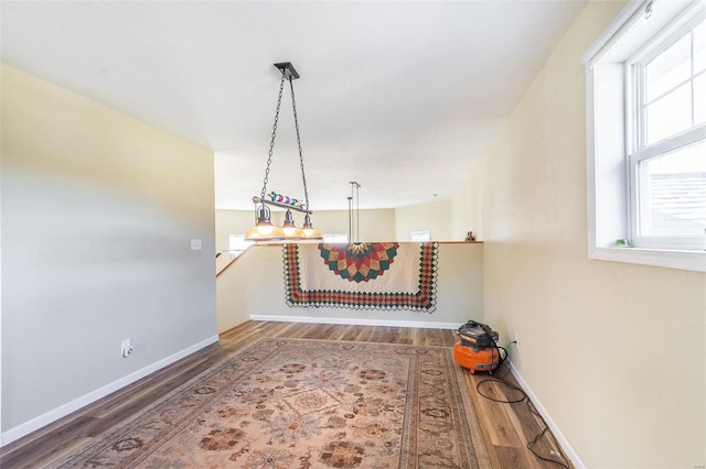 interior details with hardwood / wood-style flooring