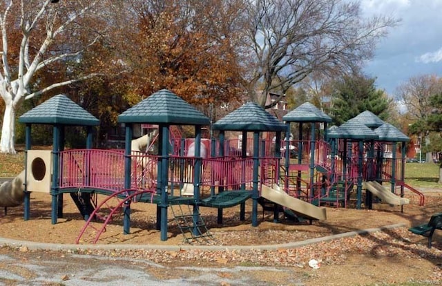 view of jungle gym