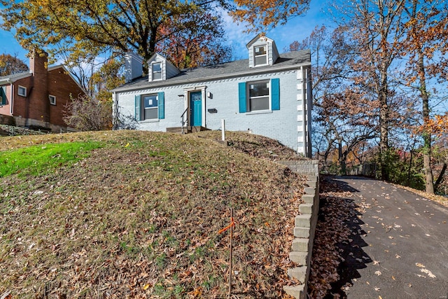 view of cape cod home