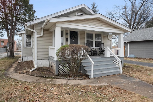 bungalow with a porch