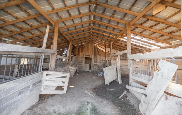 view of horse barn