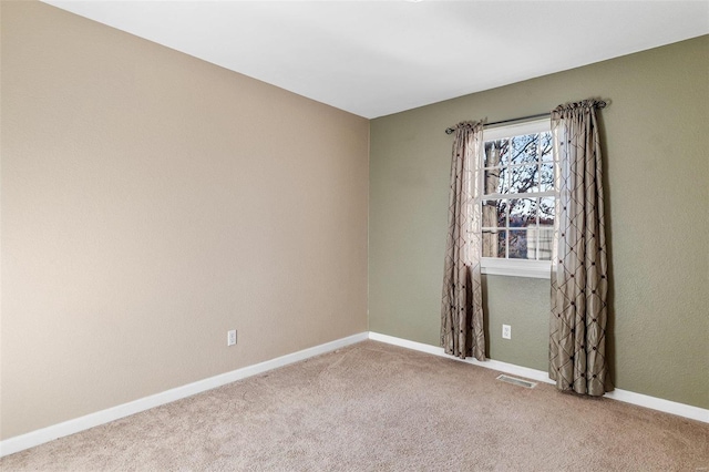 view of carpeted empty room