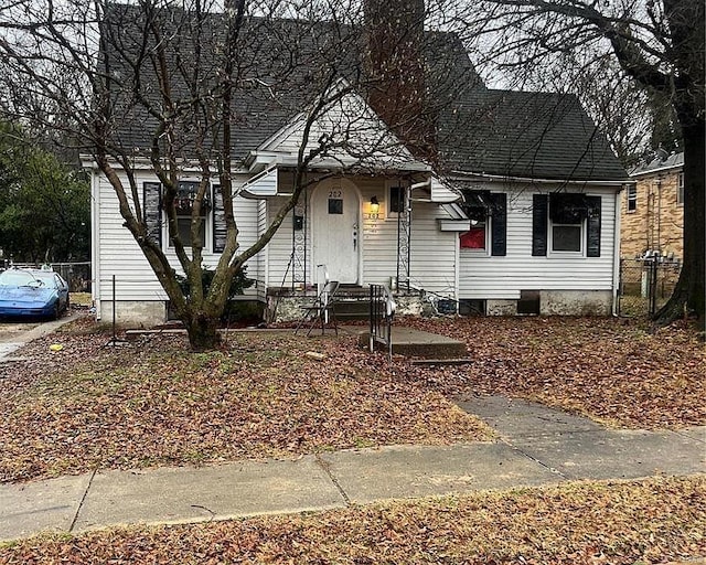 view of bungalow