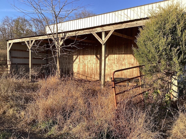 view of horse barn