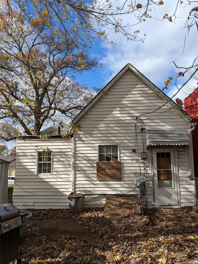 view of rear view of property