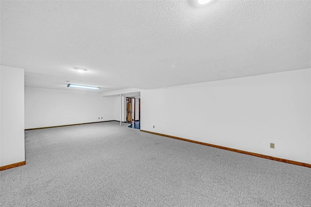 interior space featuring a textured ceiling