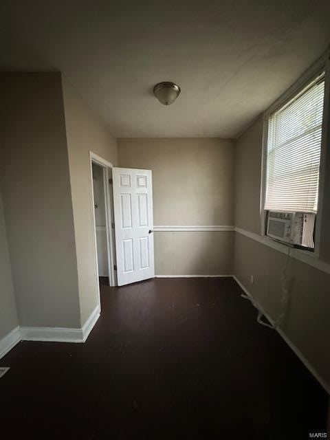 empty room featuring cooling unit