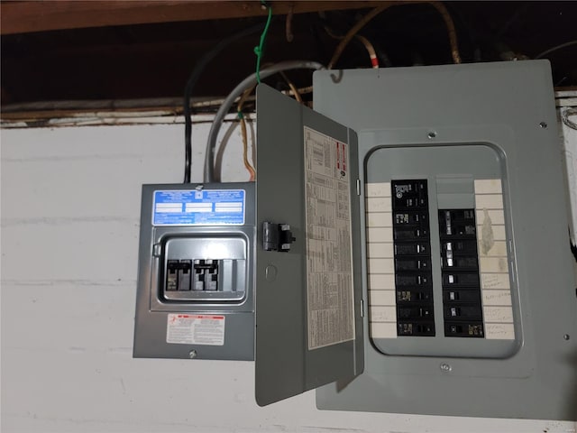 utility room featuring electric panel