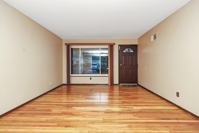 interior space featuring light wood-type flooring