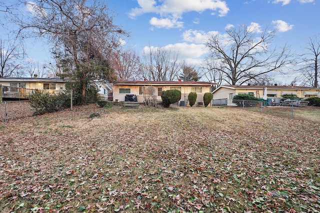 view of back of property