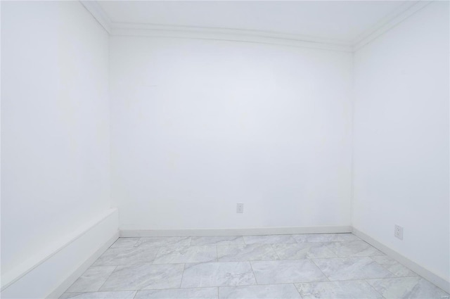 empty room with crown molding