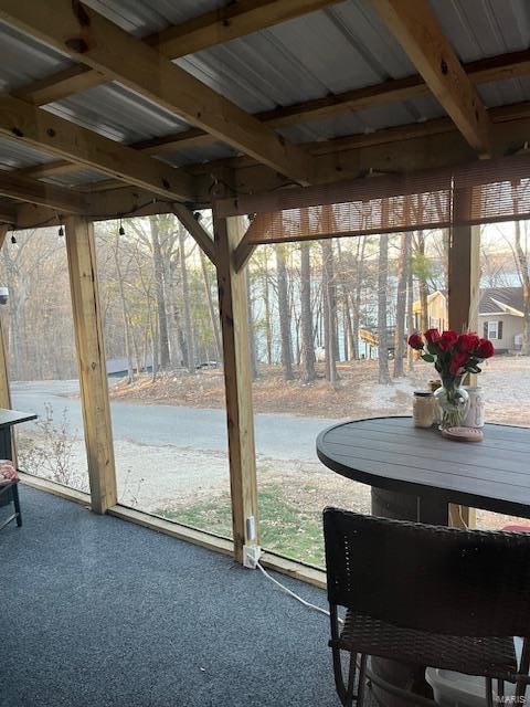 sunroom with a wealth of natural light