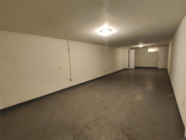 view of basement