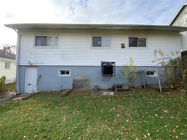 view of property exterior featuring a yard