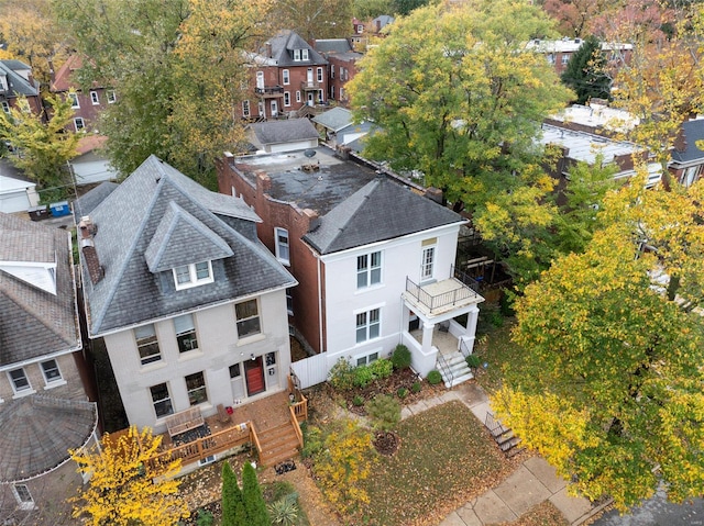 birds eye view of property