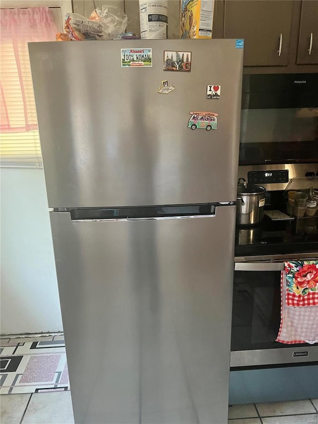 interior space featuring stainless steel appliances