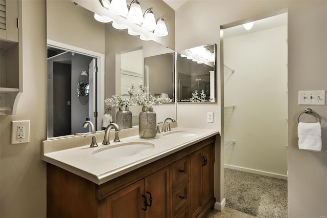 bathroom featuring vanity