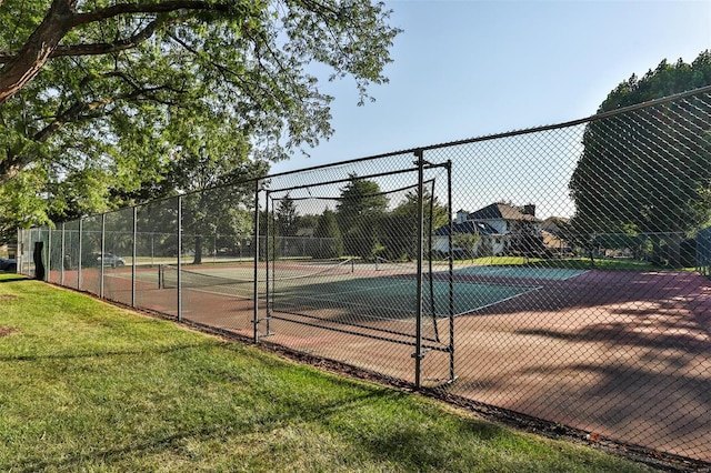 view of tennis court