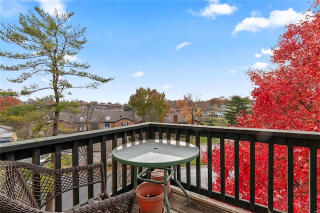 view of balcony