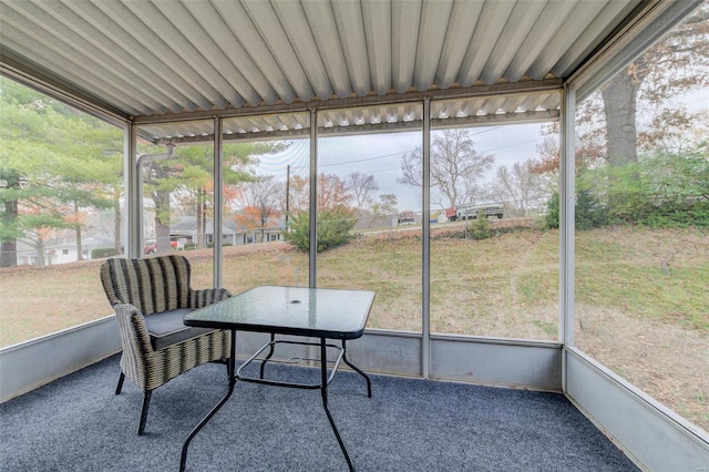 sunroom / solarium with a wealth of natural light