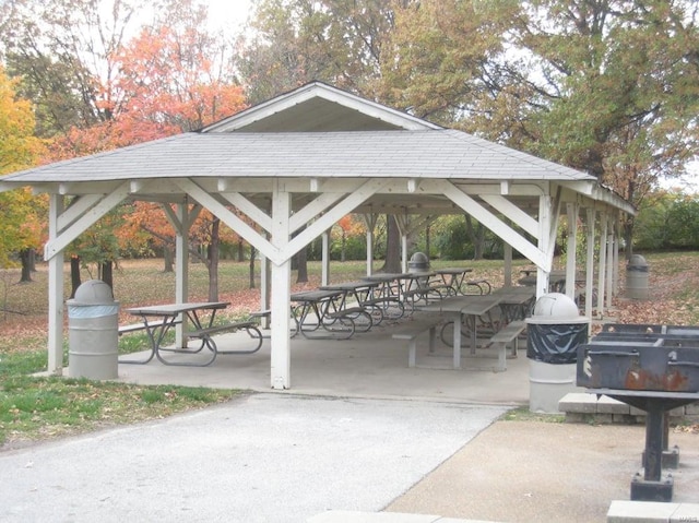 view of home's community featuring a gazebo and a patio area