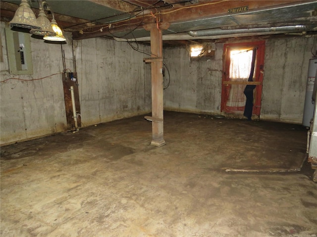 view of basement