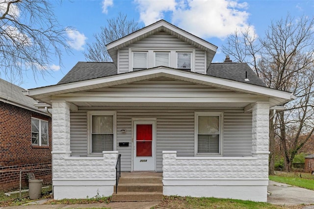 view of front of home featuring a porch