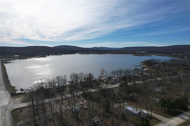 water view featuring a mountain view