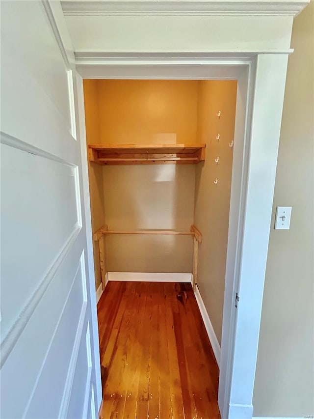 interior space with wood-type flooring