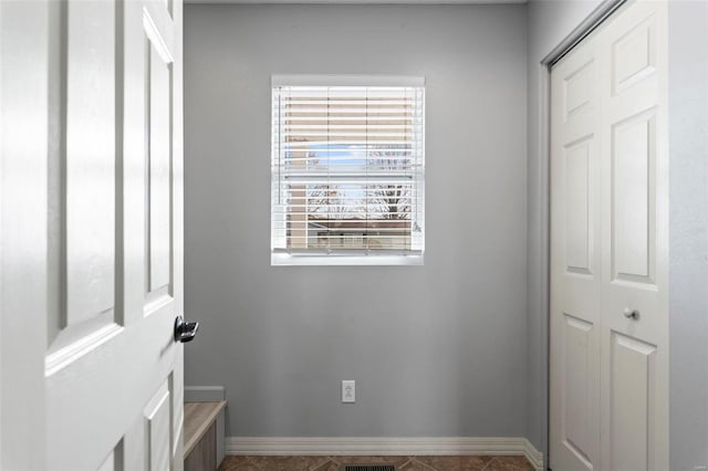 interior space with a closet