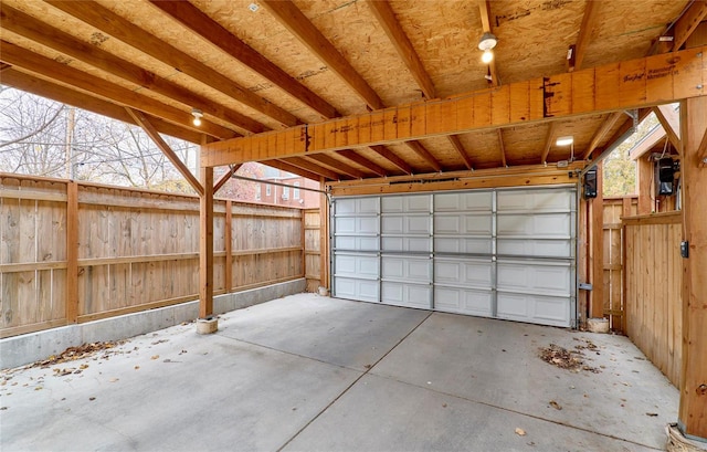 garage featuring a carport