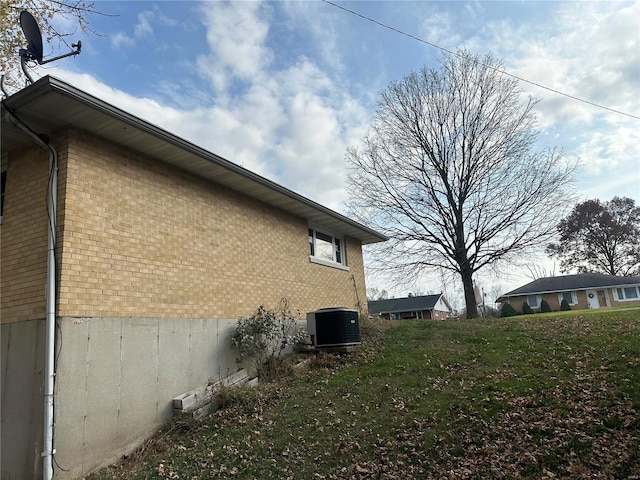 view of property exterior featuring cooling unit