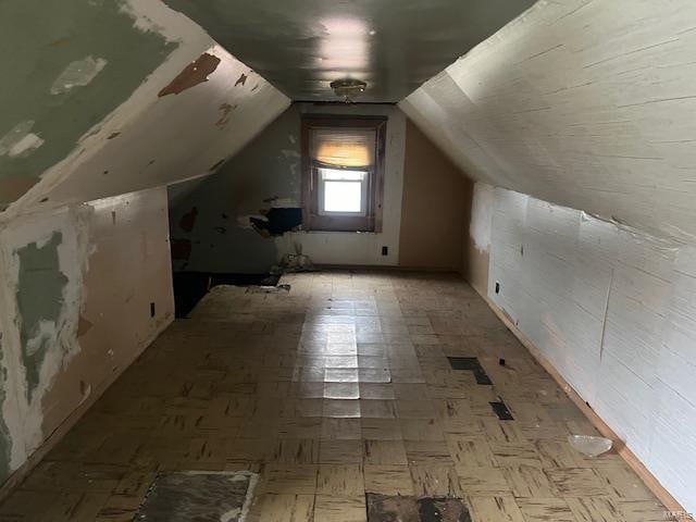 bonus room featuring lofted ceiling