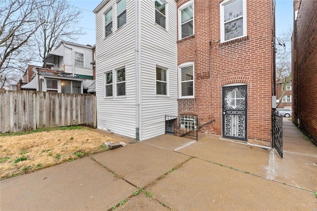 rear view of house with a patio