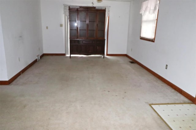 view of carpeted empty room