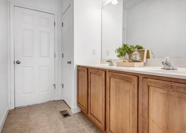 bathroom with vanity